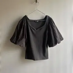 ANAP ハートネック バルーンスリーブTシャツのサムネイル