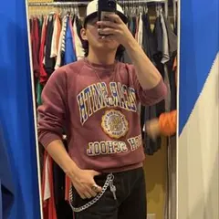 【古着】80s カレッジスウェット フルーツオフザルーム ヴィンテージ