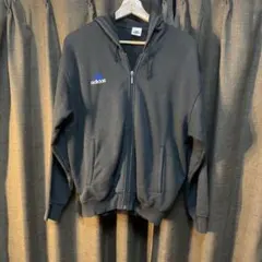 adidas ジップアップパーカー S-M ブラック