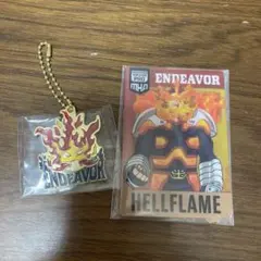 ヒロアカ　一番くじ　メタルチャーム　アクリルスタンド　エンデヴァー
