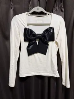 é big ribbon tops beige épine