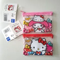 ★HELLO KITTY　マイメロ　キティちゃん 50周年 ポーチ　2個セット
