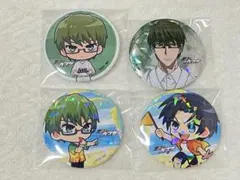 黒バス おにぎり Summer Aloha 缶バッジ 緑間 高尾 4個セット