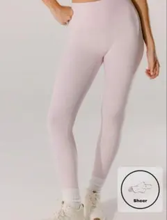 【Sサイズ】AraLina パステルピンク ハイウエスト ヨガパンツ レギンス