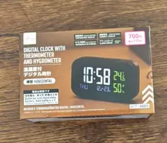 DAISO 温湿度付デジタル時計 横型