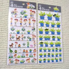 未開封・新品【即日発送】2枚セット／4サイズステッカー　トイ・ストーリー