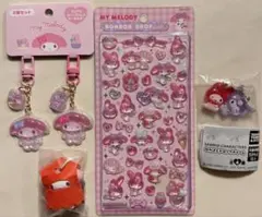 ボンボンドロップシール ぷっくりキーホルダー マイメロディ なかよしドロップ