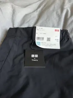 新品　ユニクロ セオリー 感動イージーパンツ ブラック サイズL