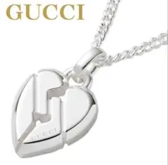 Gucci シルバー ハート型ネックレス