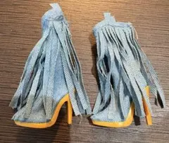 ミニブランズ4 ファッションモード フリンジブーツとデニムキャップセット