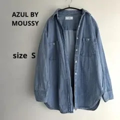 AZUL BY MOUSSY デニムシャツ 長袖 ブルー系サイズS