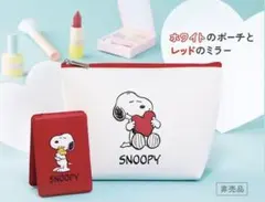 スヌーピー　ポーチ&ミラーセット　DHC