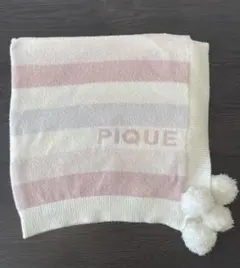 ジェラートピケ gelato pique ブランケットひざ掛け ボーダー ピンク