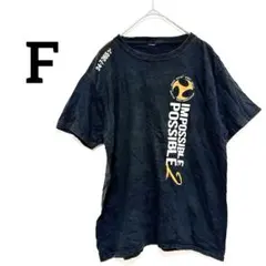 メンズ　半袖Tシャツ 黒【フリーサイズ】ロゴ　デザインTシャツ　ヴィンテージ