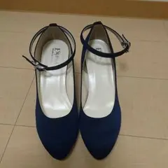 ESPERANZAネイビーストラップパンプス