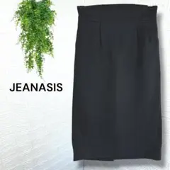 5855【JEANASIS】美品 タイトスカート フォーマル ビジネス ブラックのサムネイル