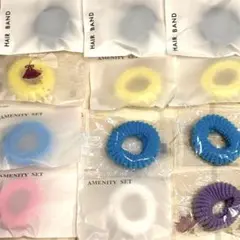 アメニティ　髪ゴム　個包装の髪ゴム　12個