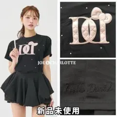 Hello DarichキルティングアップリケビジューTシャツ 黒 新品未開封