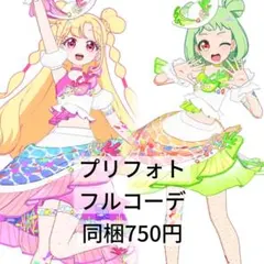 シーサイドフェス ピンク グリーン フルコーデ プリフォト アイプリバース