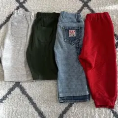 パンツ　半ズボン　長ズボン　80cm 4点セット　まとめ売り　ベビー　男の子