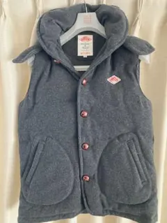 DANTON BEAMSコラボ フード付きダウンベスト 42 グレー