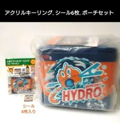 3点セット★ポーチ チャーム シール ピカピカマート ロトム(ウォッシュロトム)