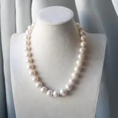 超大珠15mm 天然淡水真珠 ネックレス 42cm 存在感抜群