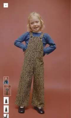 新品未使用 ZARAkids コーデュロイ オーバーオール アニマル 116cm