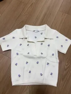 ZAPA ミニ丈ポロシャツ風半袖トップス