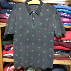 POLO ラルフローレン フィッシュ柄 鹿の子ポロシャツ 90年代ビンテージ