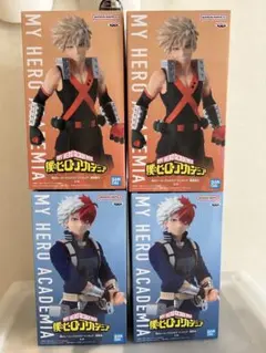僕のヒーローアカデミア フィギュア 爆豪勝己 轟焦凍 4体セット