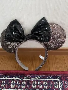ディズニーランドミニーマウススパンコールカチューシャ