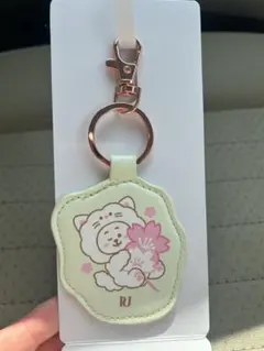 BT21 Sakura Cat RJ ファミマ限定　合成皮革キーホルダー