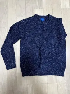 BEAMS ネイビー系ニットセーター S