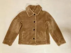 ユニクロ × セオリー ボアフリースジャケット Sサイズ ベージュ 461656