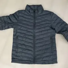 くすみブルーグレー　ダウン　アウター　UNIQLO好きに