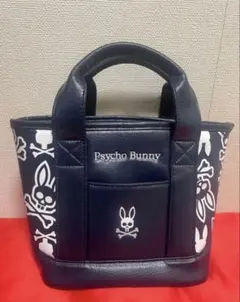 Psycho Bunny トートバッグ ラウンドバッグ サイコバニー モノグラム