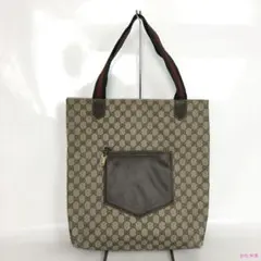 GUCCI グッチ GGキャンバス トートバッグ シェリーライン レディース