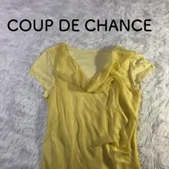 COUP DE CHANCE 半袖 チュニック ビッグフリルネック 38サイズ
