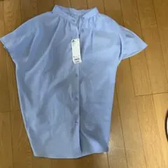 ライトブルー 半袖シャツ Mサイズ