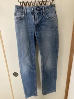 【本格UJ】ユニクロ 綿100% ストレート デニム 30インチ股上実寸26cm