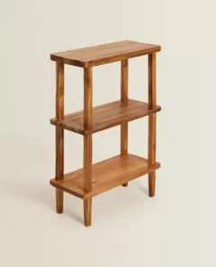 ZARA HOME アカシア ウッドシェルフ 3段 木製 オープンラック - メルカリ