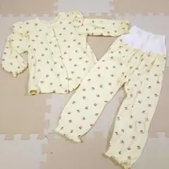 ベビー　パジャマ　さくらんぼ柄　長袖長ズボン　95cm