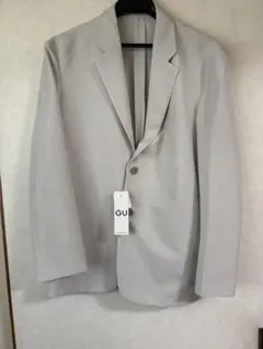 234B【未使用タグ付き】GU ウォッシャブルドライリラックスジャケット M