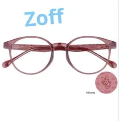 Zoffディズニー ピンク オーバル型 メガネ