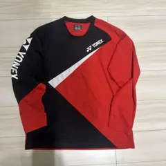 YONEX バドミントン 長袖ウェア 赤黒