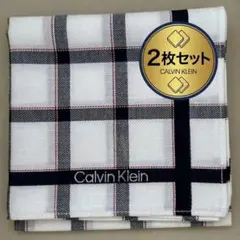 2枚セット Calvin Klein カルバンクライン ハンカチ チェック柄