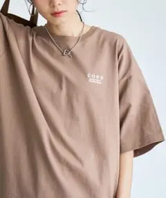 お値下げしました！コーエン　刺繍ロゴ　Tシャツ　ブラウンのサムネイル