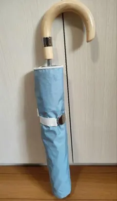 ラルフローレン Ralph Lauren 水色 折りたたみ傘 晴雨兼用 UV加工