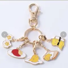 アベイル　ぐでたま　サンリオ　5連キーホルダーのサムネイル